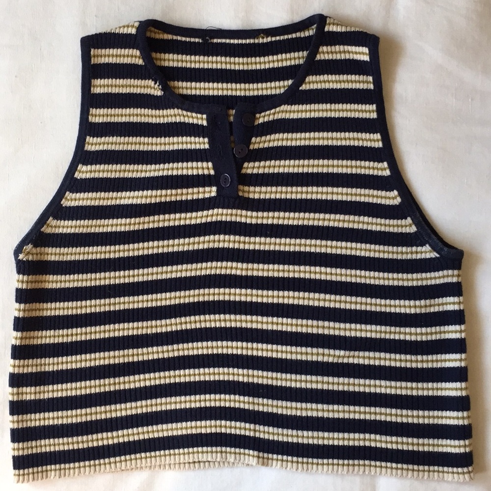 Striped crop top